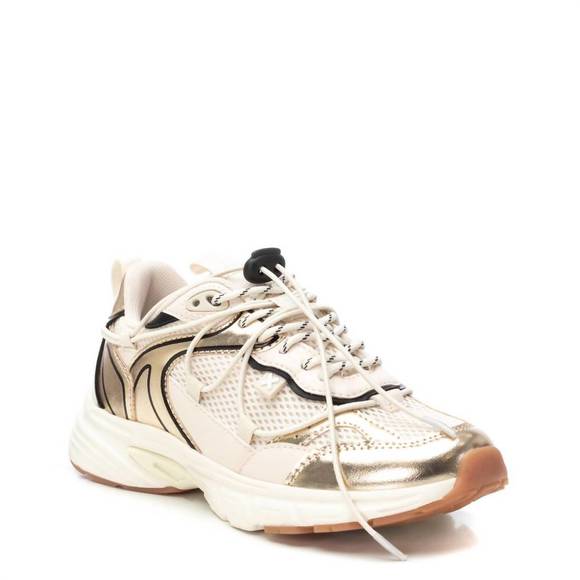 NEW XTI women\'s fashion sneakers in gold